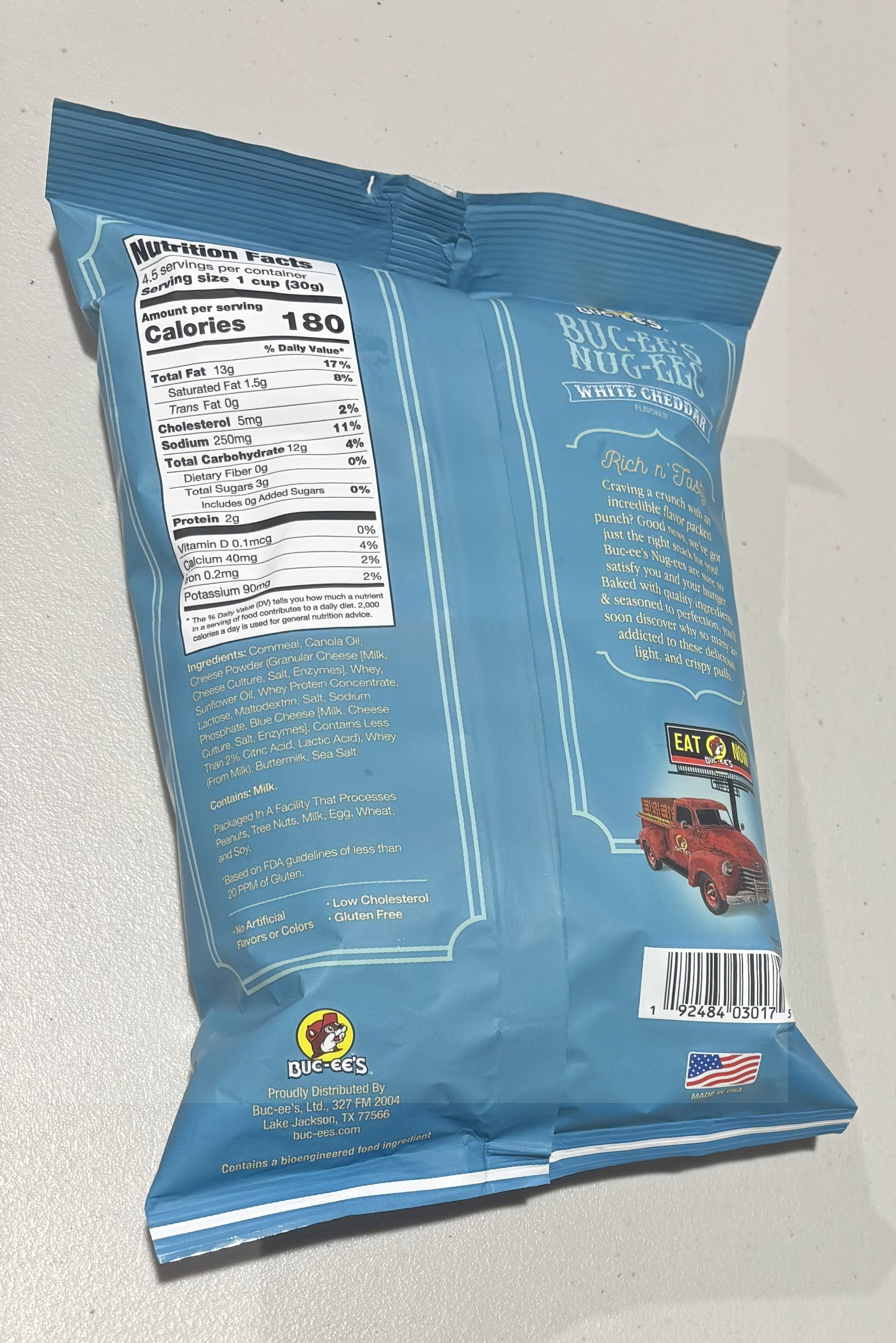 Buc-ee’s Nug-ee’s White Cheddar